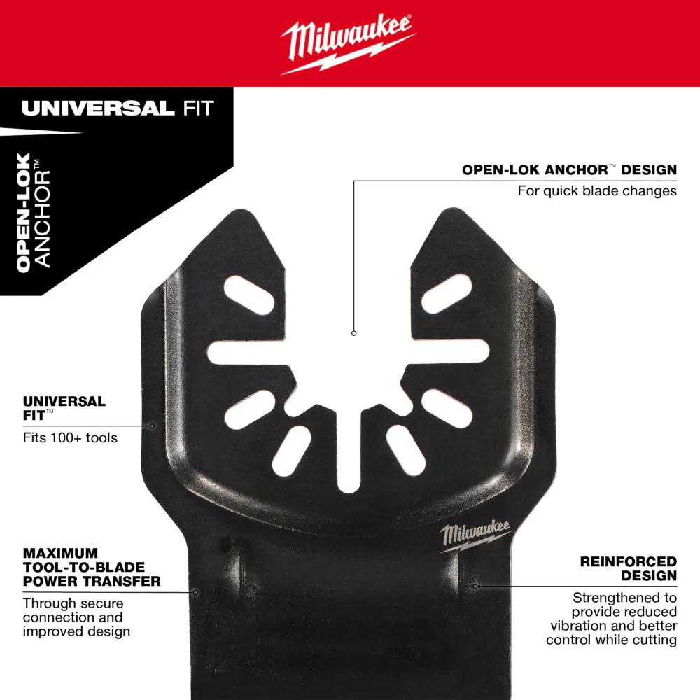 Milwaukee OPEN-LOK DIAMOND MAX Grout Removal Multi-Tool Blade - Image 5