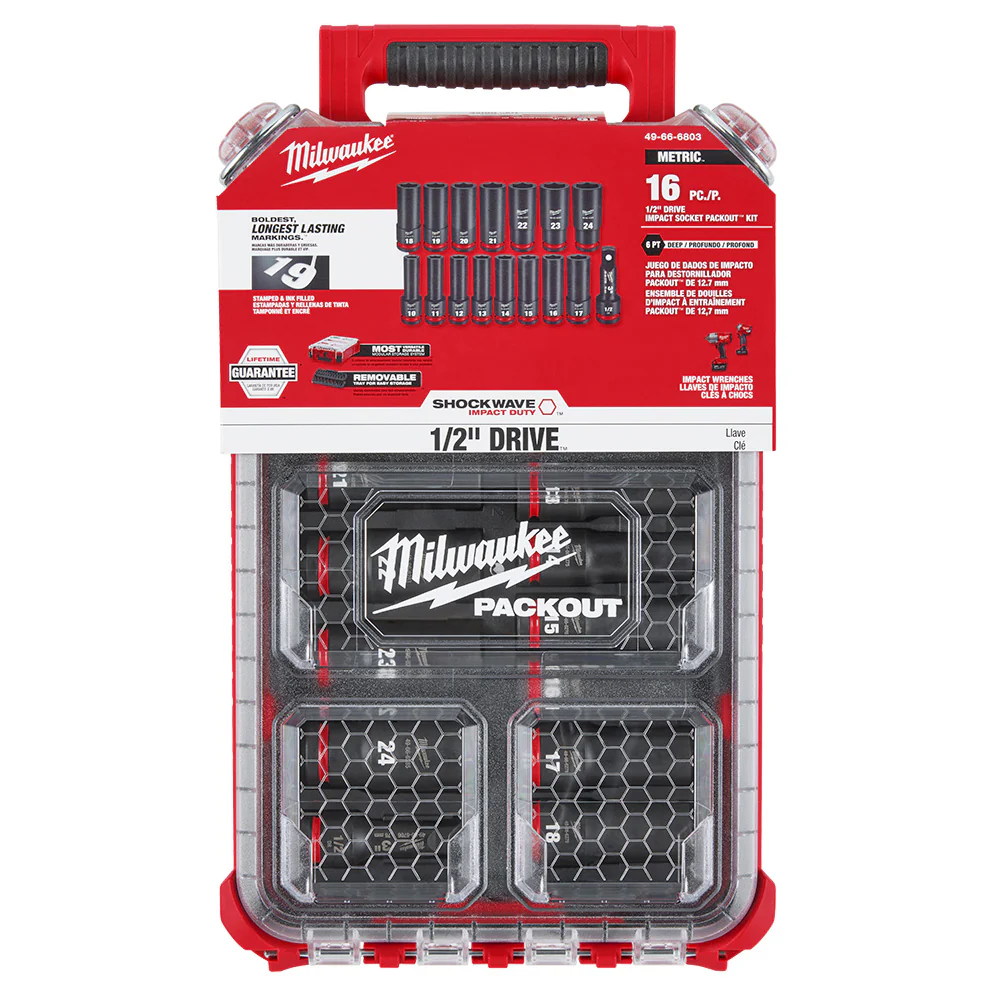 Milwaukee 16 pc. SHOCKWAVE Impact Duty 3/8" Drive METRIC Socket PACKOUT Set - Image 10