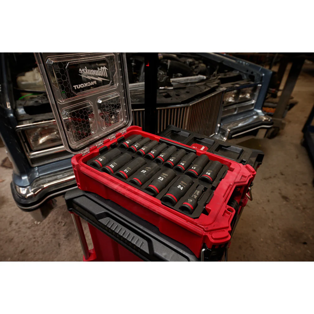Milwaukee 16 pc. SHOCKWAVE Impact Duty 3/8" Drive METRIC Socket PACKOUT Set - Image 11