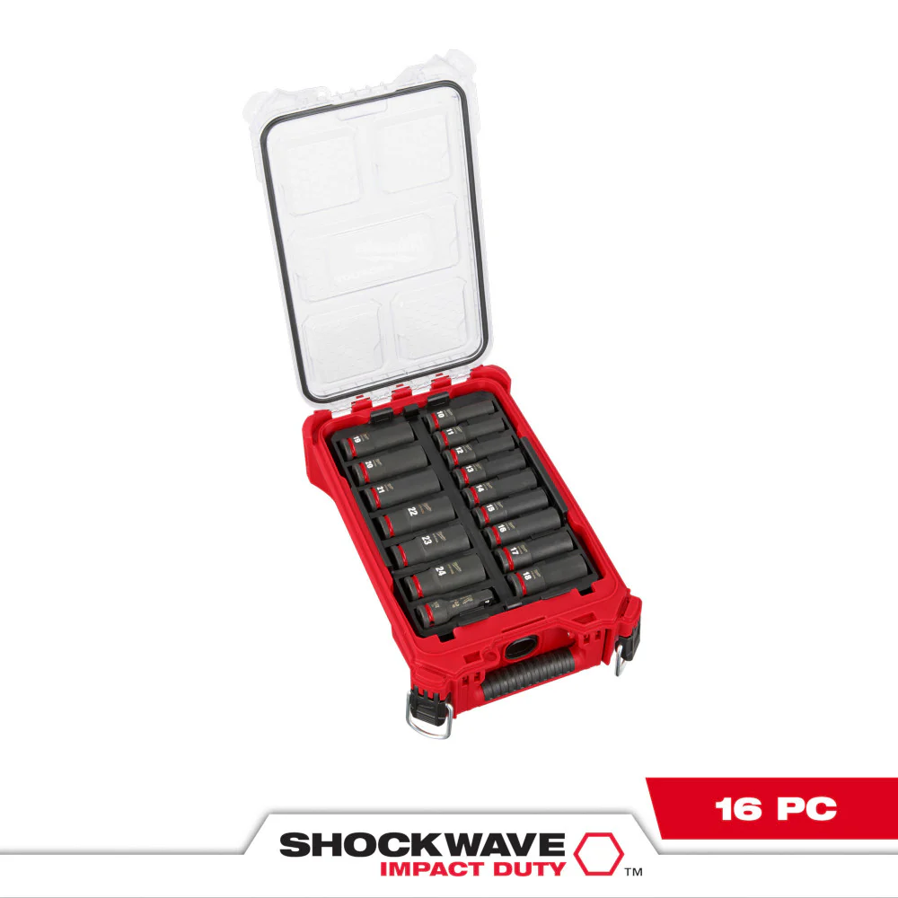Milwaukee 16 pc. SHOCKWAVE Impact Duty 3/8" Drive METRIC Socket PACKOUT Set - Image 2