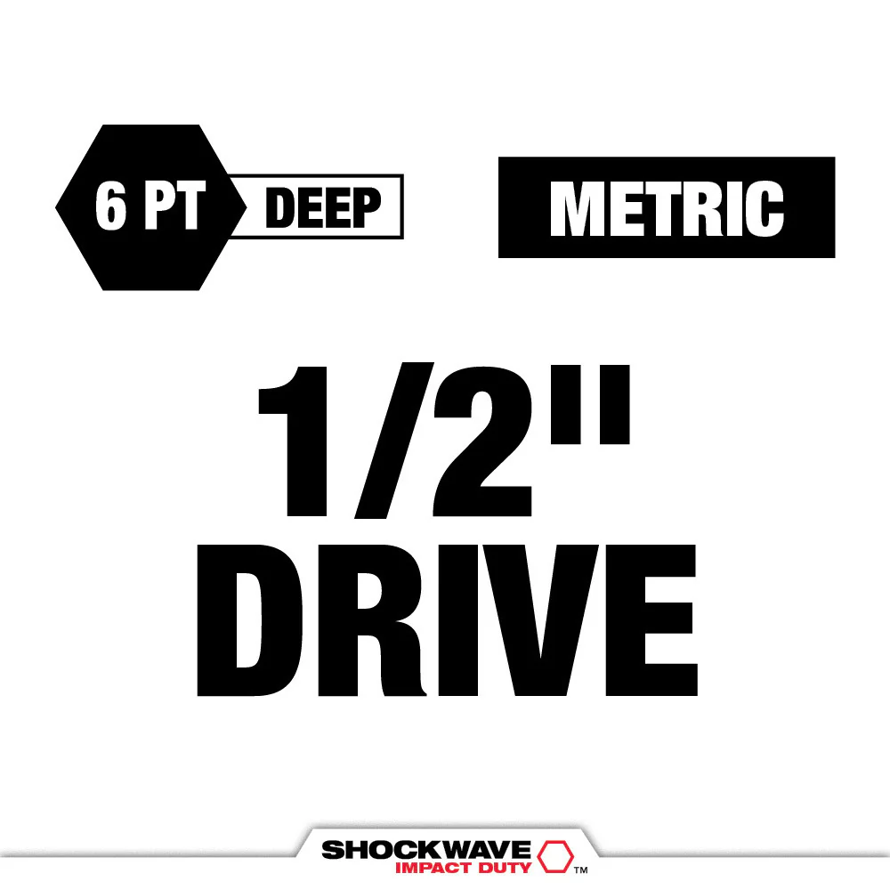Milwaukee 16 pc. SHOCKWAVE Impact Duty 3/8" Drive METRIC Socket PACKOUT Set - Image 3