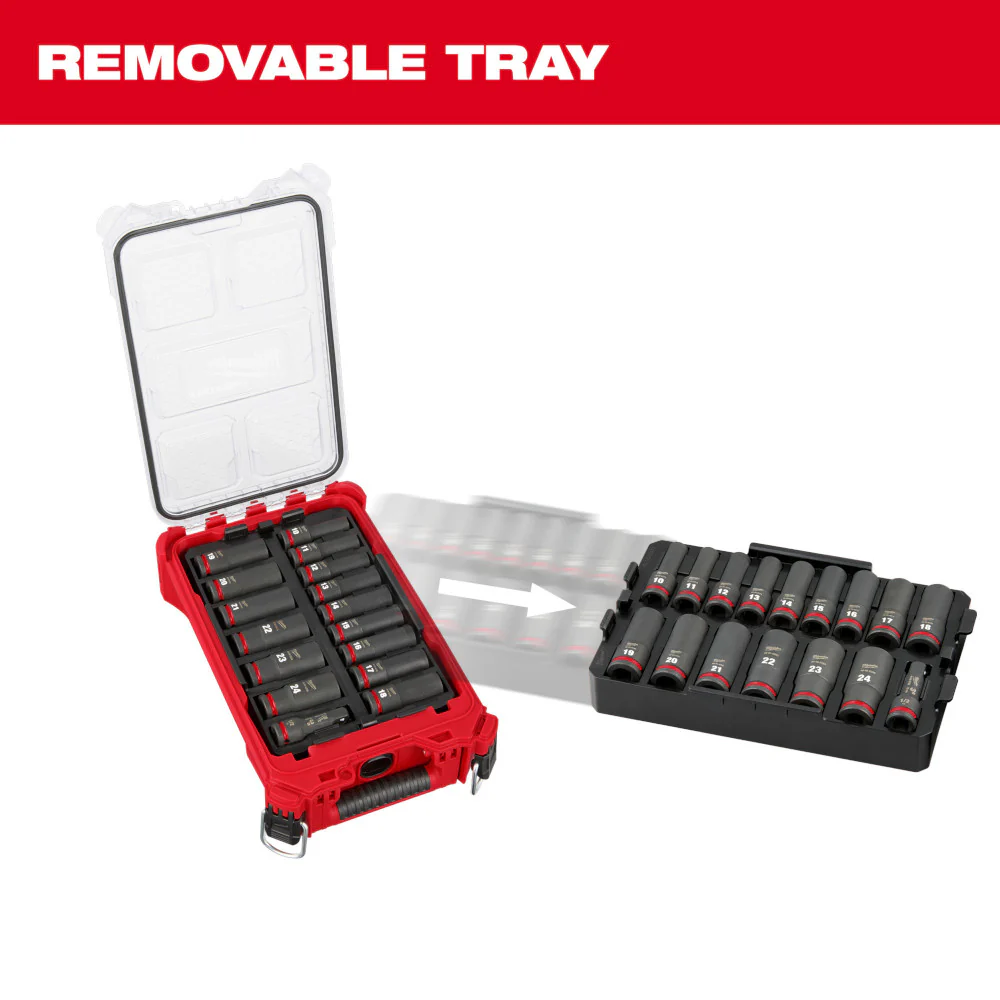 Milwaukee 16 pc. SHOCKWAVE Impact Duty 3/8" Drive METRIC Socket PACKOUT Set - Image 9