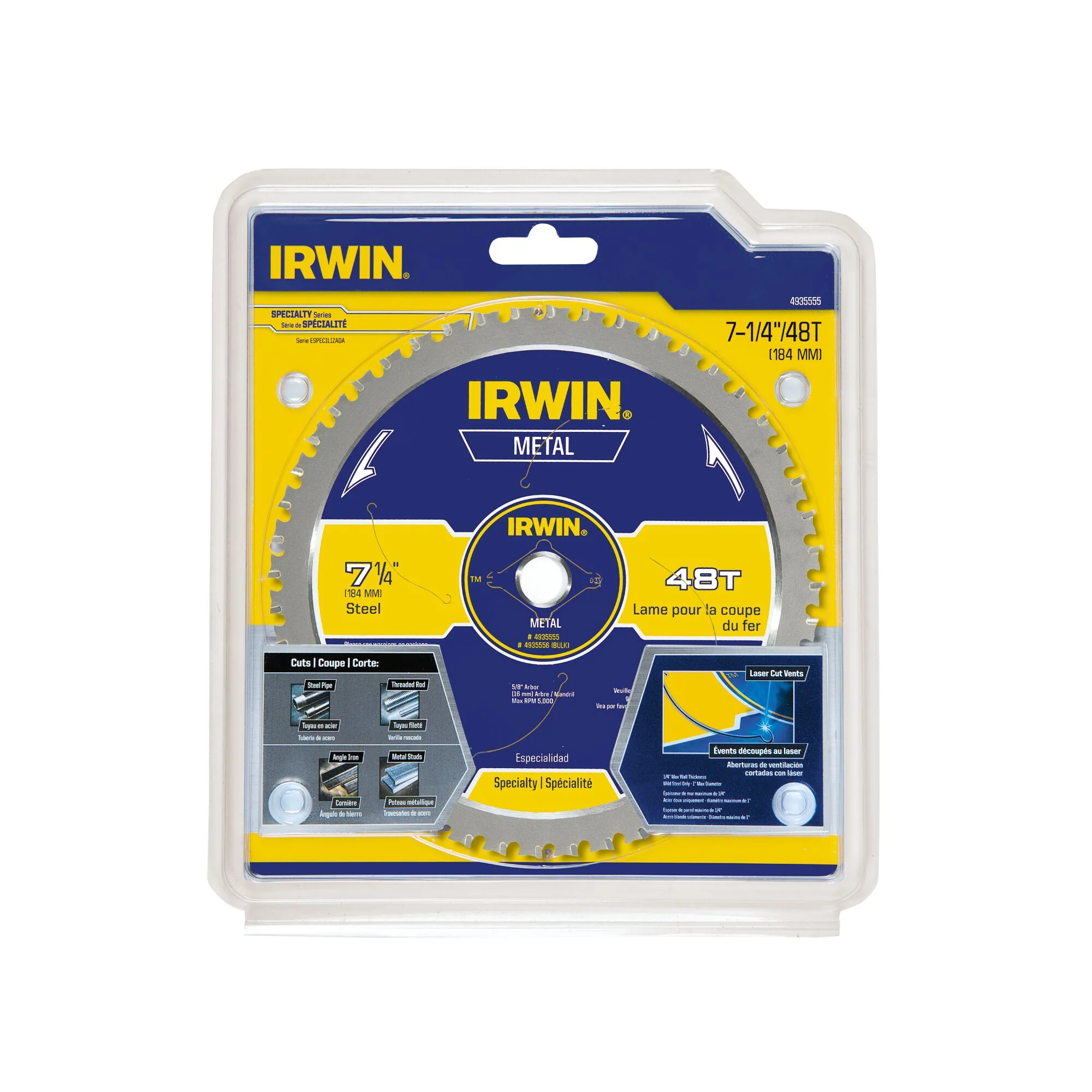 Irwin Metal-Cutting Circular Saw Blade - 7-1/4" x 48T - Image 2