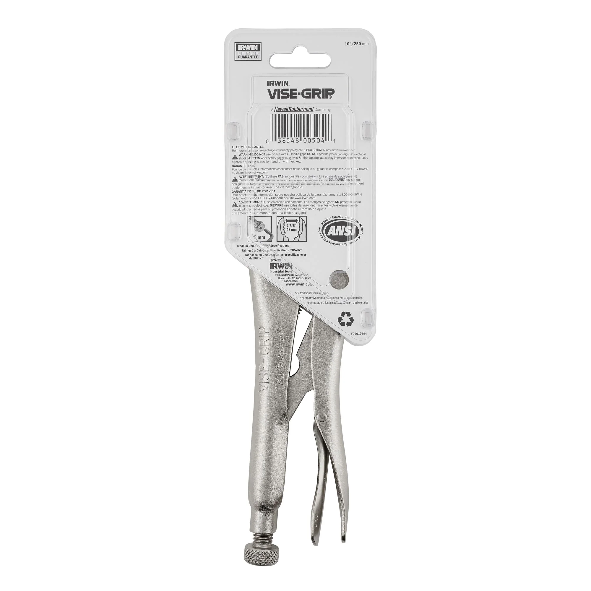 Irwin Vise-Grip 10" Curved Jaw Locking Pliers w/ Wire Cutters - Image 11
