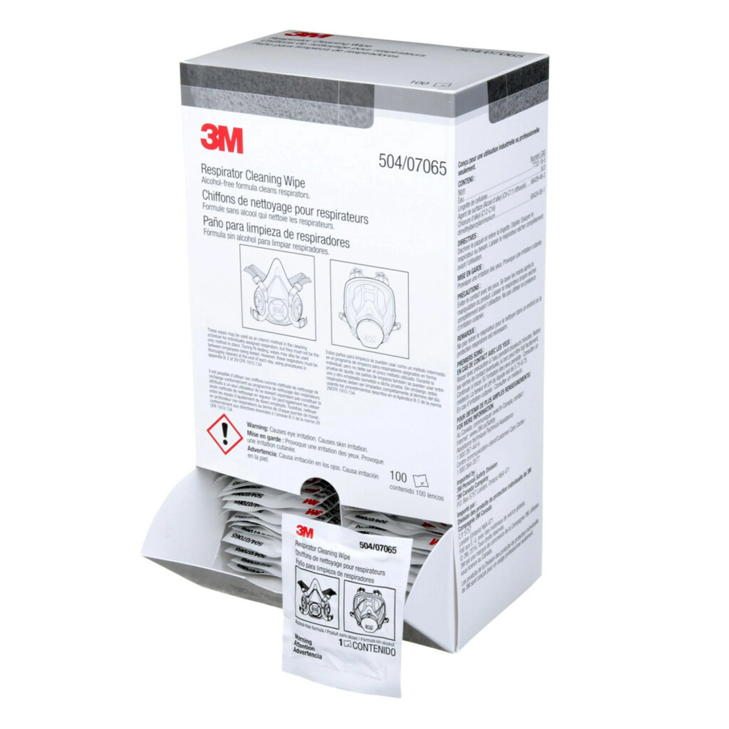 3Mâ„¢ Alcohol-Free Respirator Cleaning Wipes - Image 3