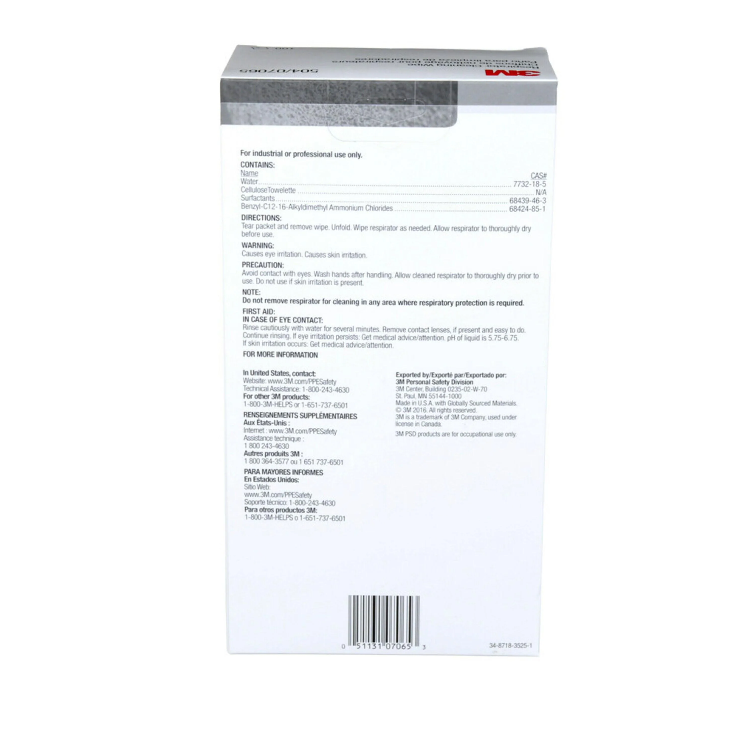 3Mâ„¢ Alcohol-Free Respirator Cleaning Wipes - Image 4