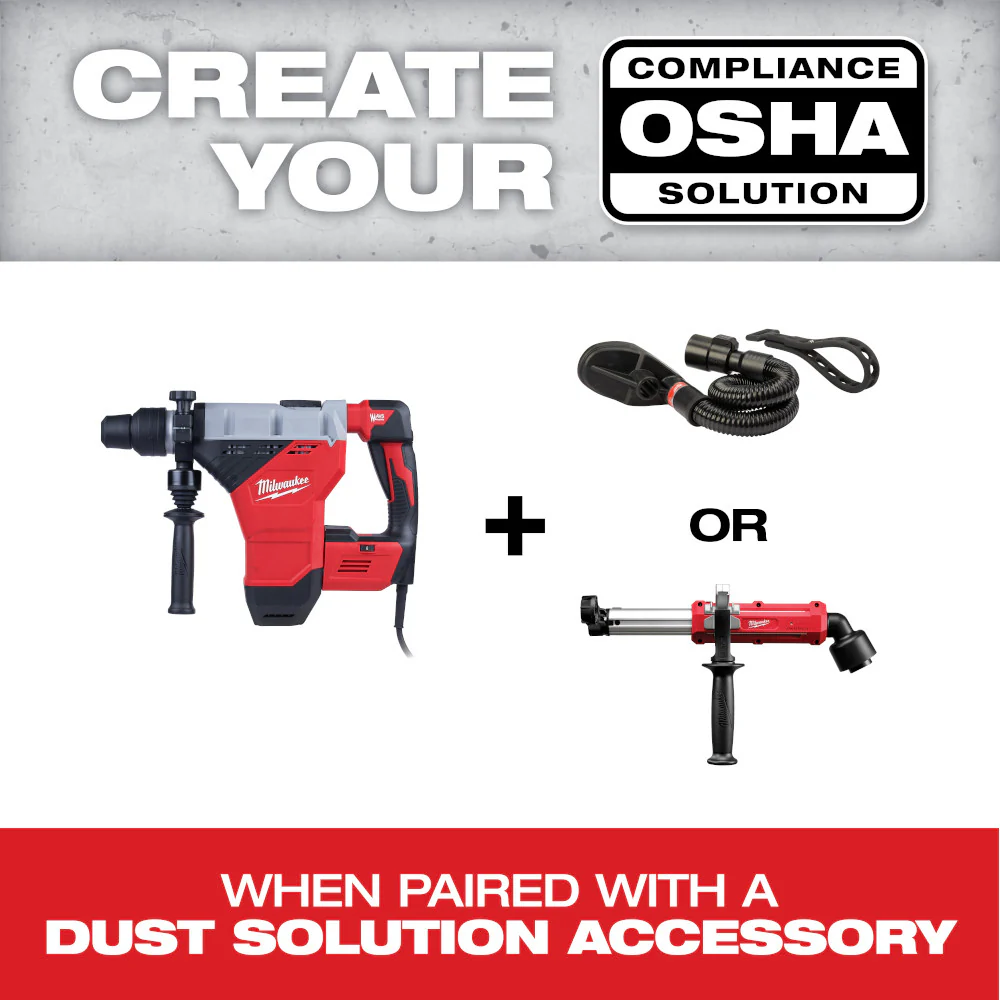 Milwaukee 5/8" SDS Plus Rotary Hammer Kit - Image 6