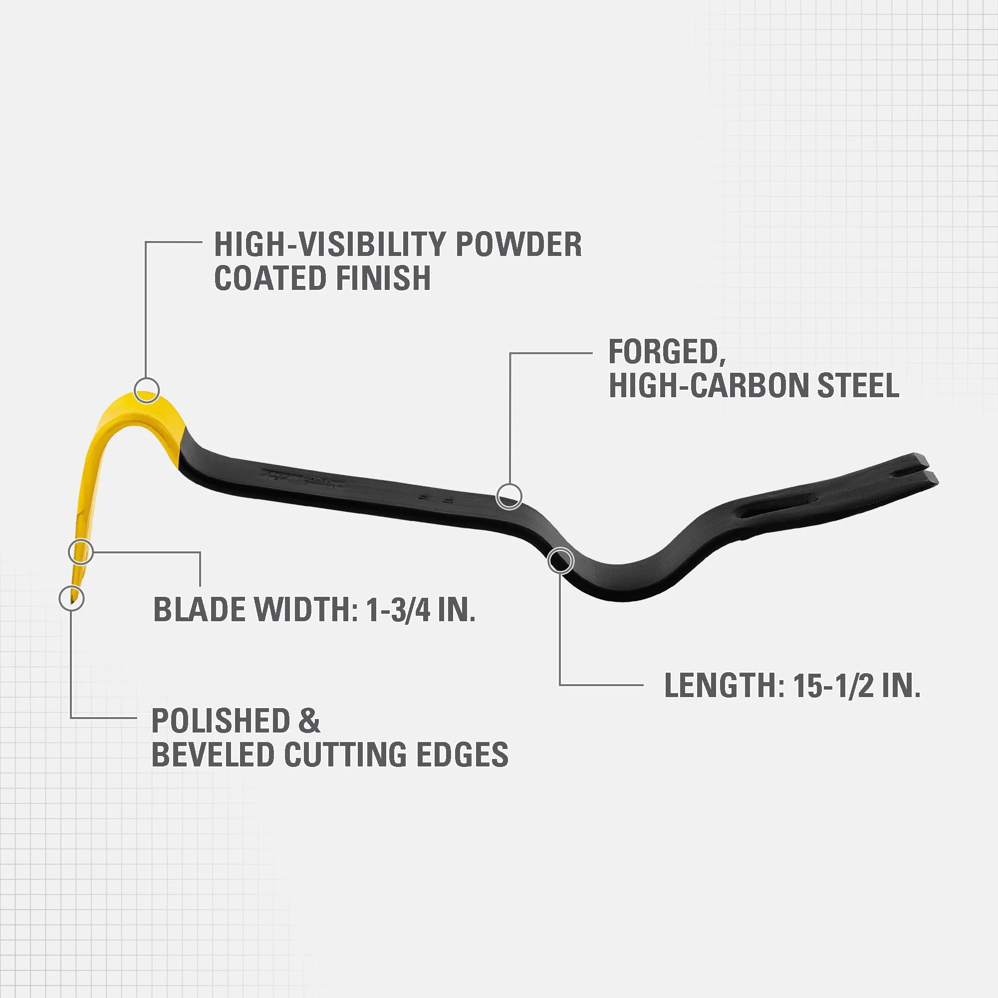 Stanley 15" SUPER WONDER BAR Pry Bar - Image 4