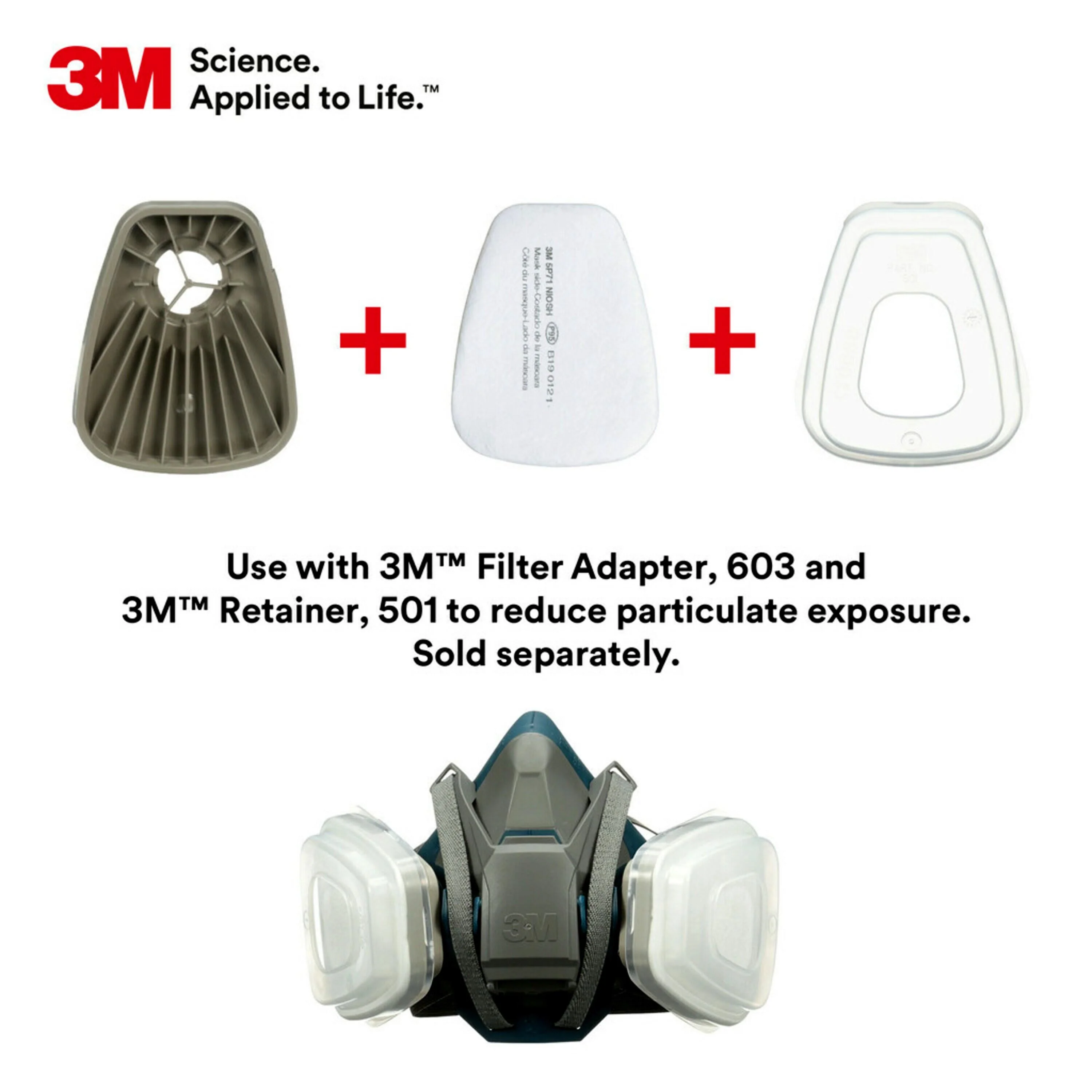 3M™ P95 Particulate Filters For 6001 Vapour Cartridge (10 Pack) - Image 10
