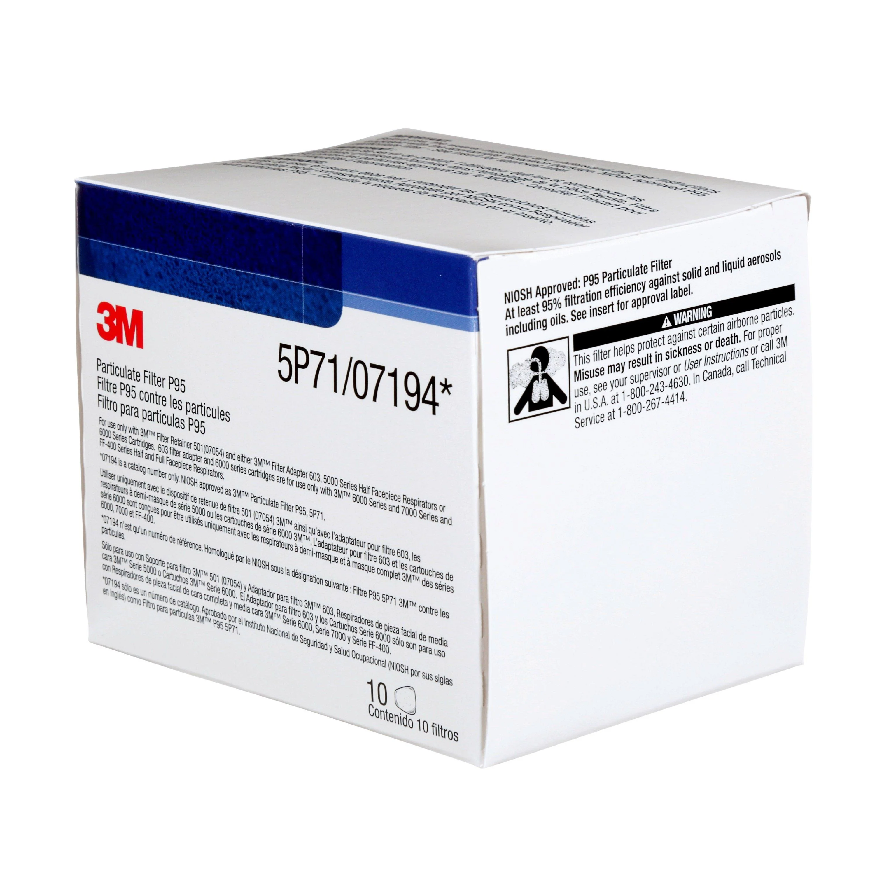 3M™ P95 Particulate Filters For 6001 Vapour Cartridge (10 Pack) - Image 7
