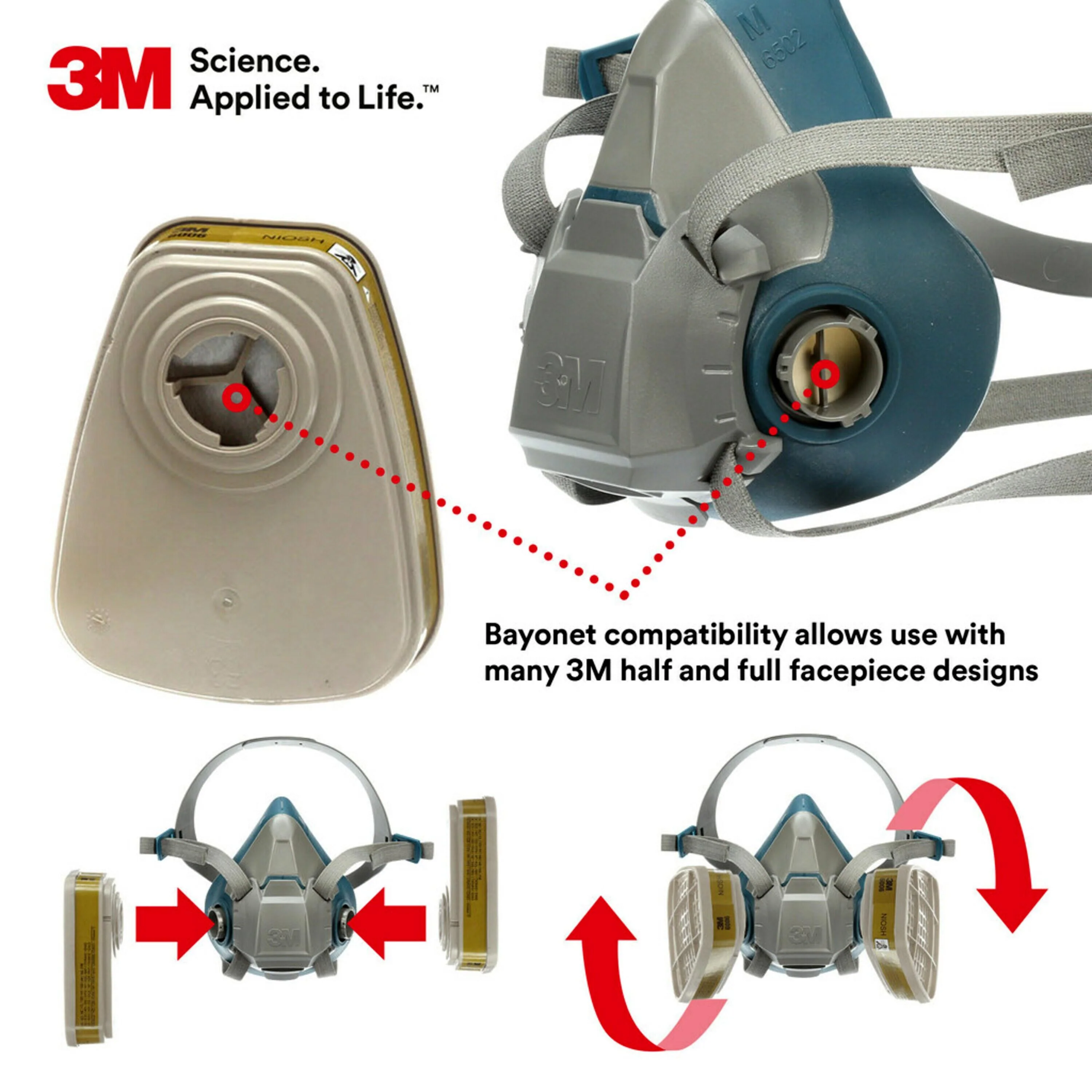3Mâ„¢ Pair Of Multi-Gas/Vapour Cartridges - Image 6