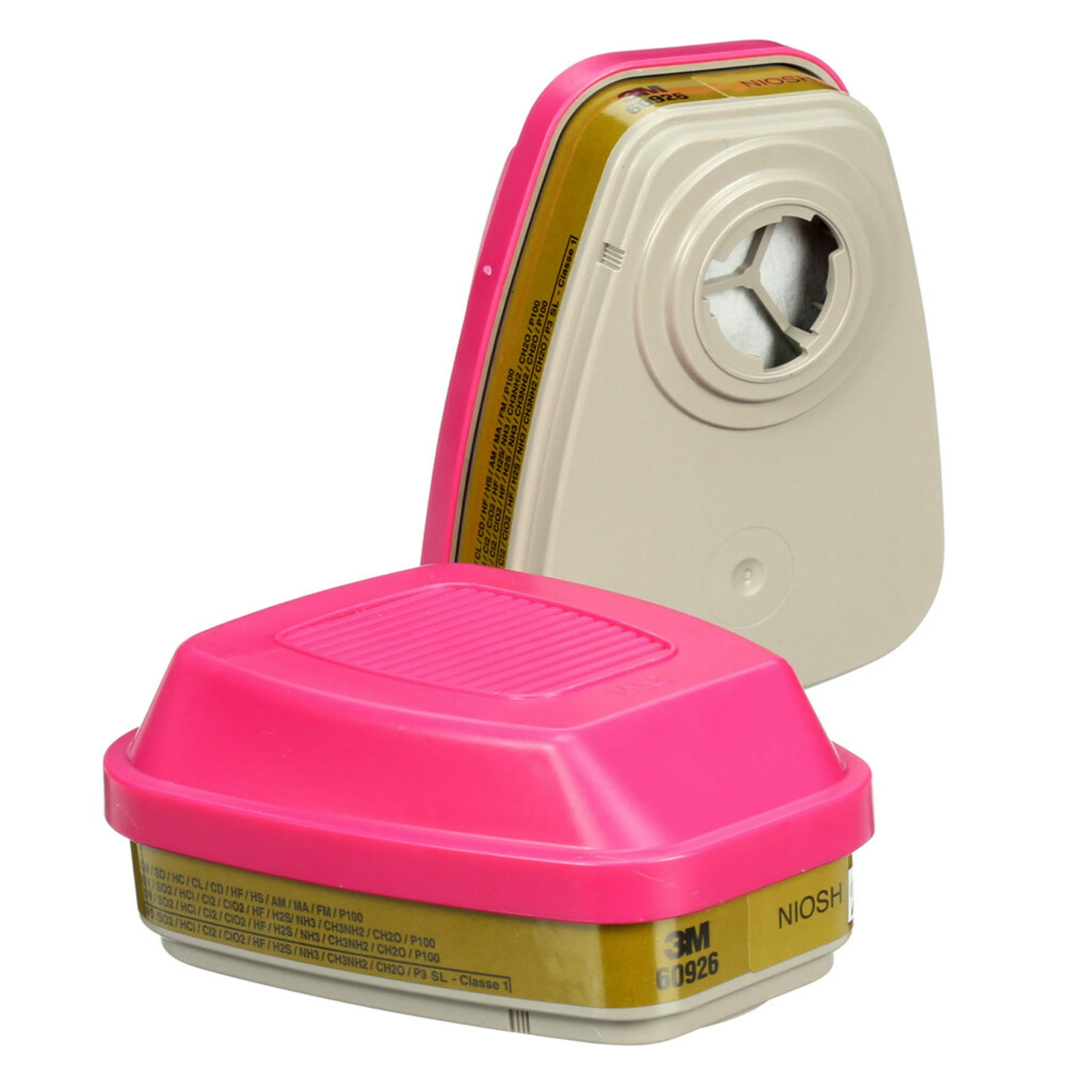 3M™ Pair Of Multi-Gas/Vapour Cartridge w/ P100 Filter - Image 4