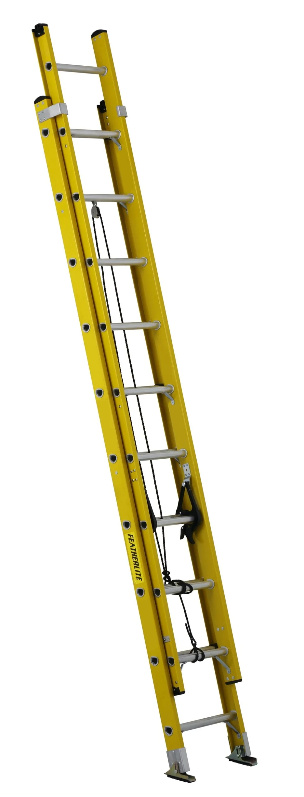 Featherlite Extra Heavy Duty Fiberglass Extension Ladder (Type 1A) - 20ft