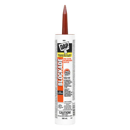 DAP BLOCKADE Fire-Rated High Performance Intumescent Acrylic Latex Sealant - 300 mL