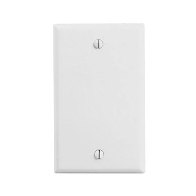 Leviton Blank Wall Plate 1 Gang White