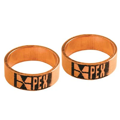 10PK PEX Crimp Ring 1/2" Copper - Image 2
