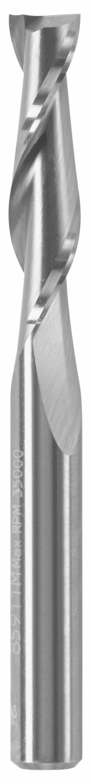 Bosch 1/4" x 1" Solid Carbide Double-Flute Upcut Spiral Router Bit - Image 5