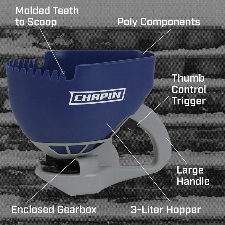 Chapin 3-Liter (0.8-gallon) Ice Melt & Salt Hand Crank Spreader - Image 2