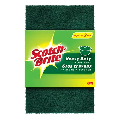 Scotch Brite 2PK Heavy Duty Scour Pad - 3-1/2" x 6-1/2"
