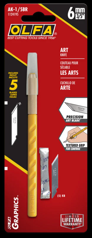 Olfa AK-1/5B Graphic Art Knife w/ 5 Replacement Blades - Image 3