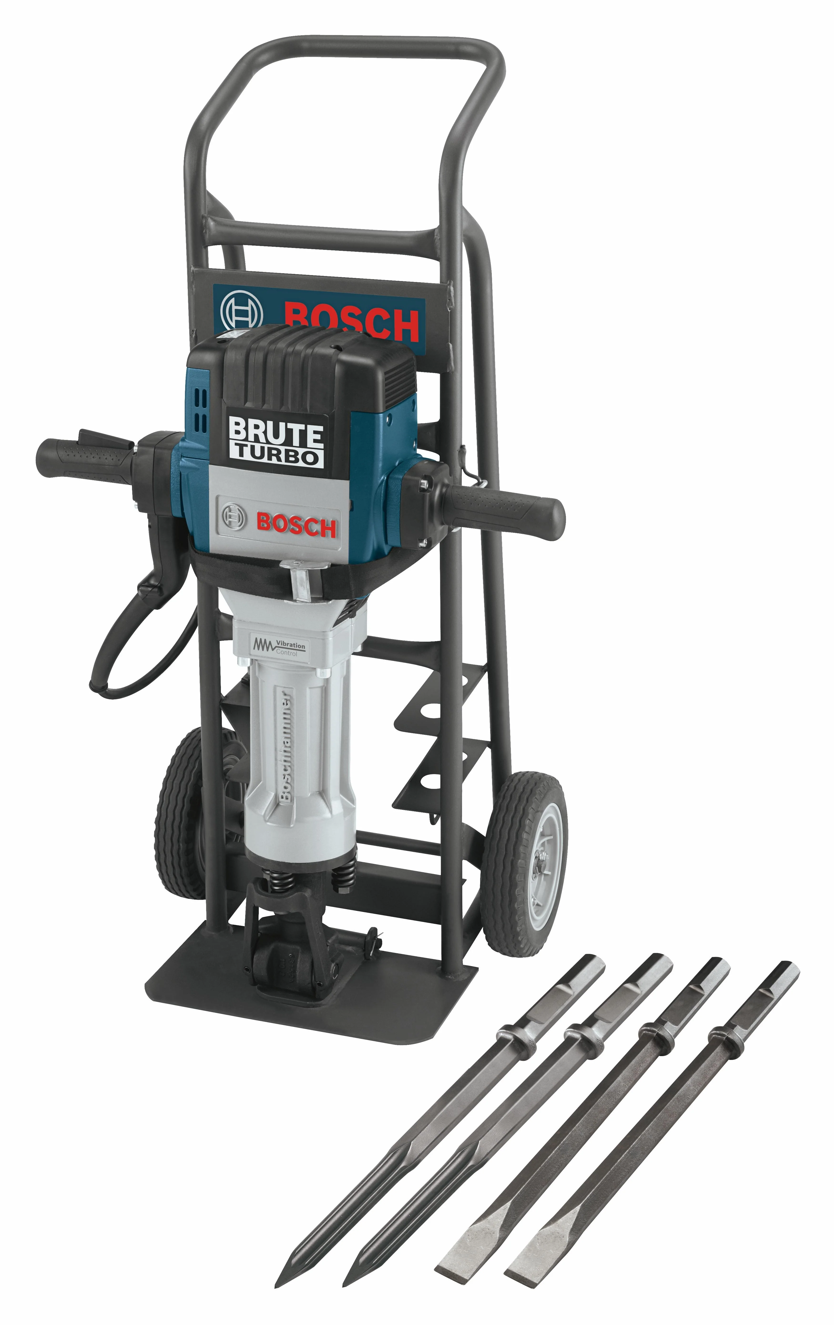 Bosch Brute Turbo 1-1/8" Hex Breaker Hammer With Deluxe Cart - Image 9