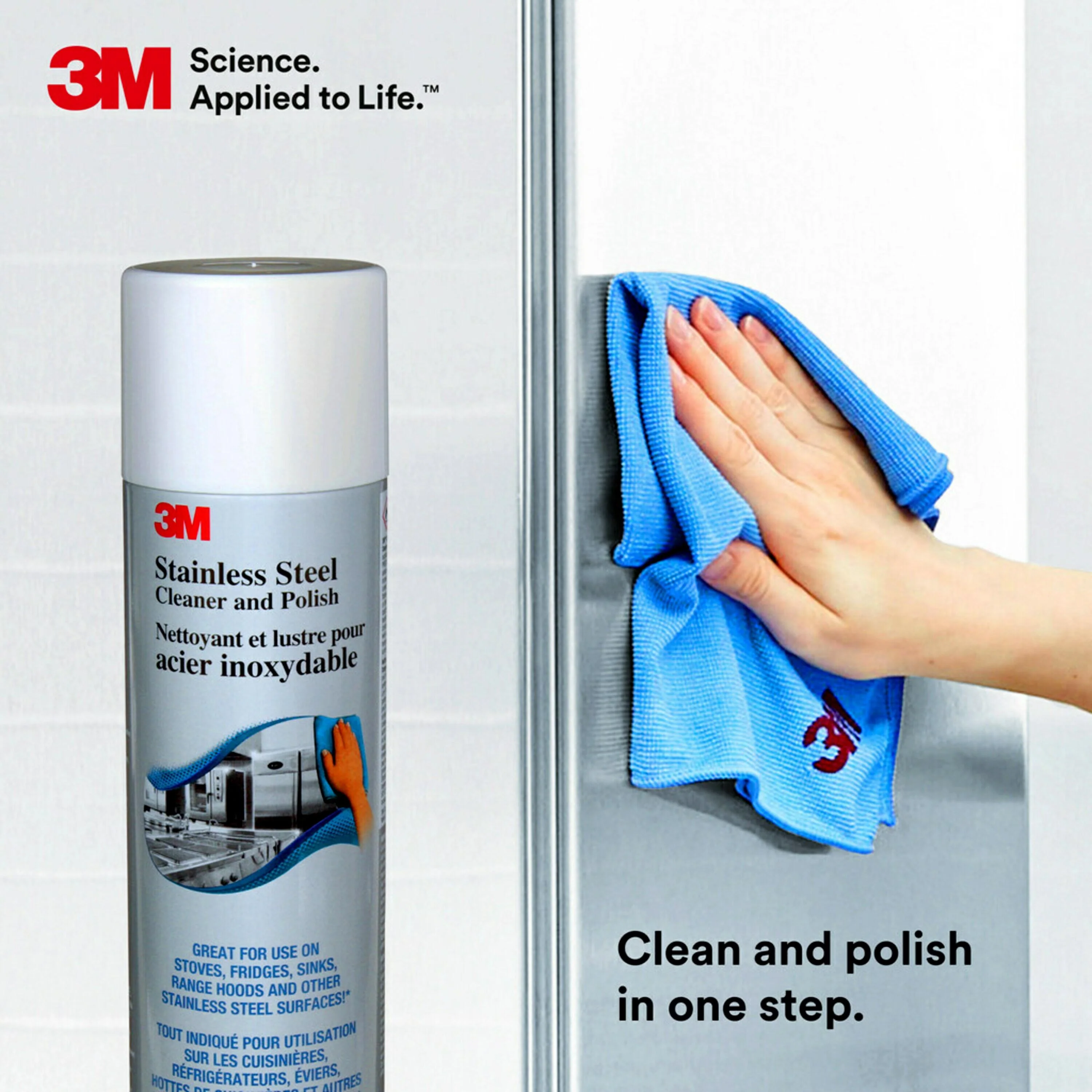 3Mâ„¢ Stainless Steel Cleaner and Polish - 21 oz. - Image 9
