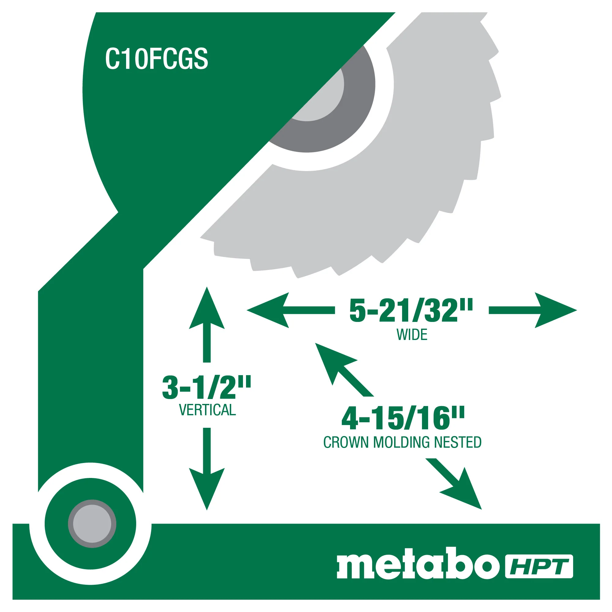 Metabo 10" Compound Miter Saw - Image 9