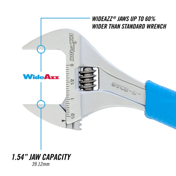 Channellock CODE BLUE® WIDEAZZ® Adjustable Wrench - Image 7