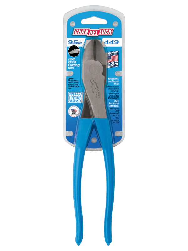 Channellock High Leverage Curved Diagonal Cutting Pliers - Image 9