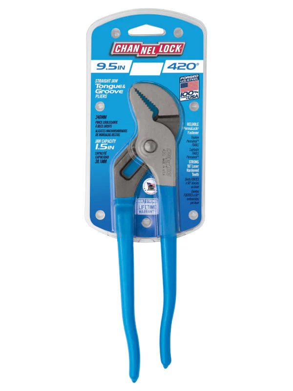 Channellock Straight Jaw Tongue & Groove Pliers - Image 5