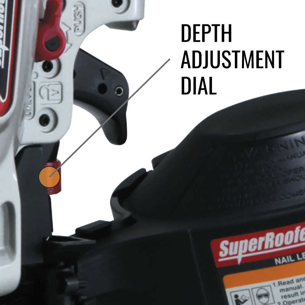 MAX CN445R3 Pneumatic Roofing Coil Nailer - 1-3/4" Capacity - Image 5
