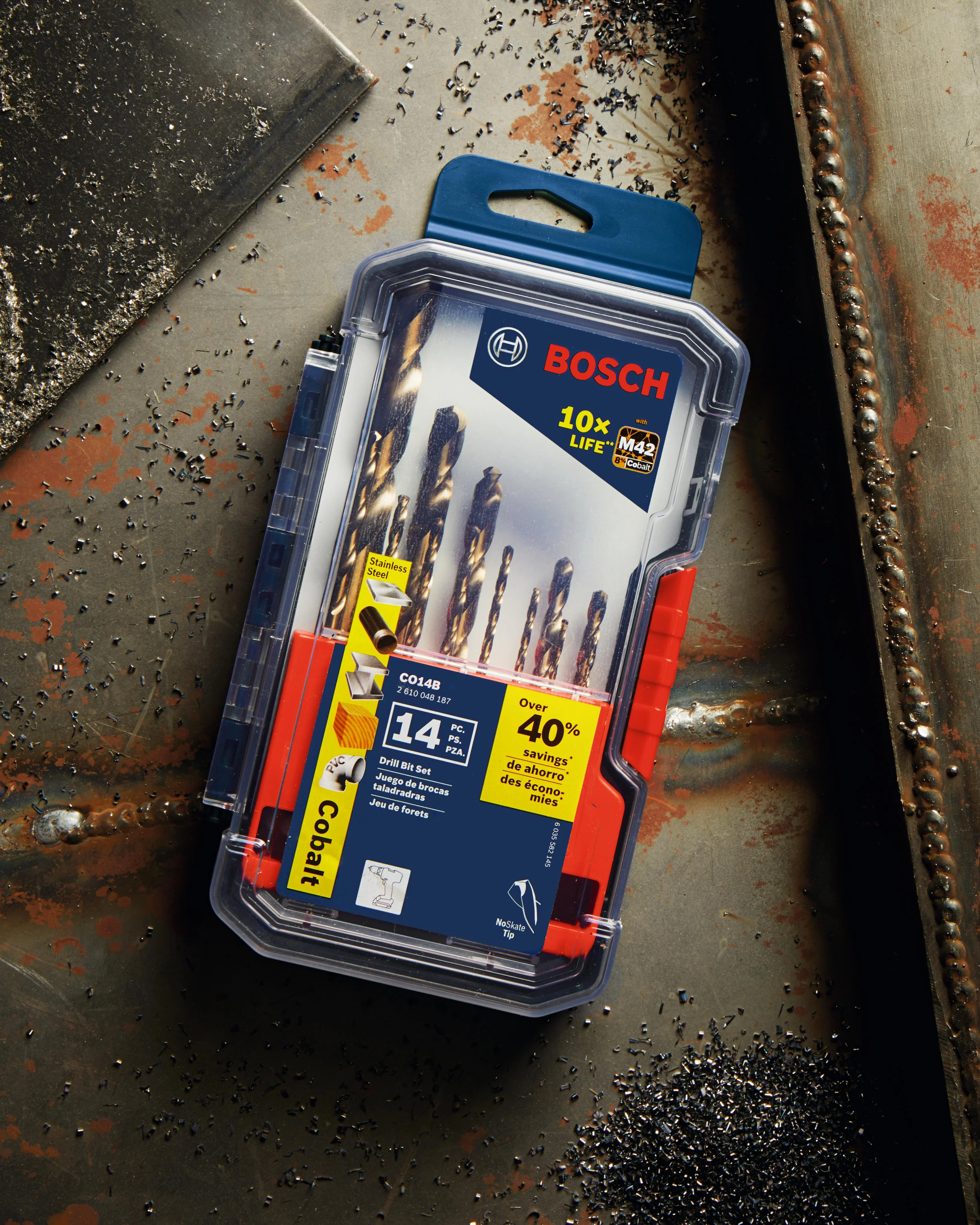 Bosch 14 pc. Cobalt M42 Drill Bit Set - Image 3