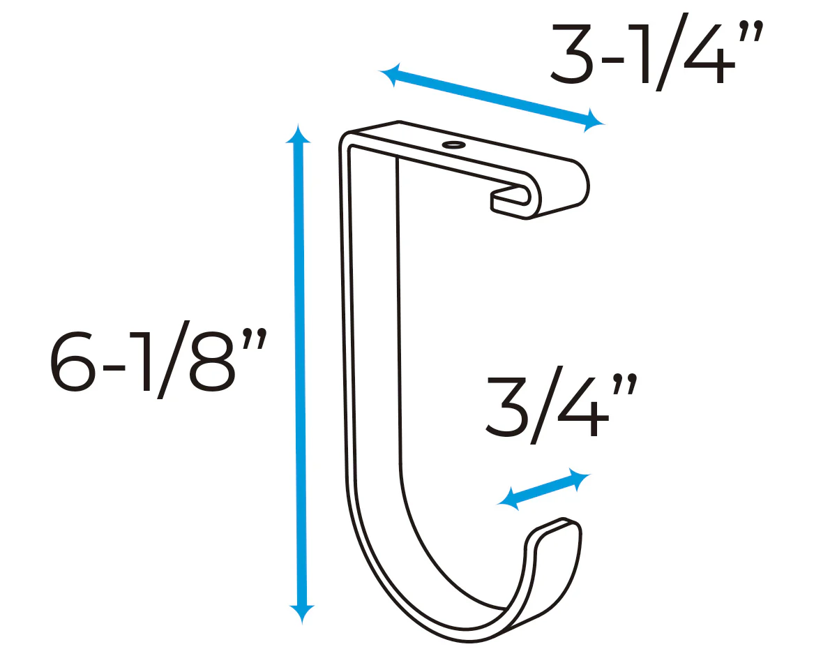Crownwall 4PK Interior Hooks For Overhead Storage Rack - Image 3