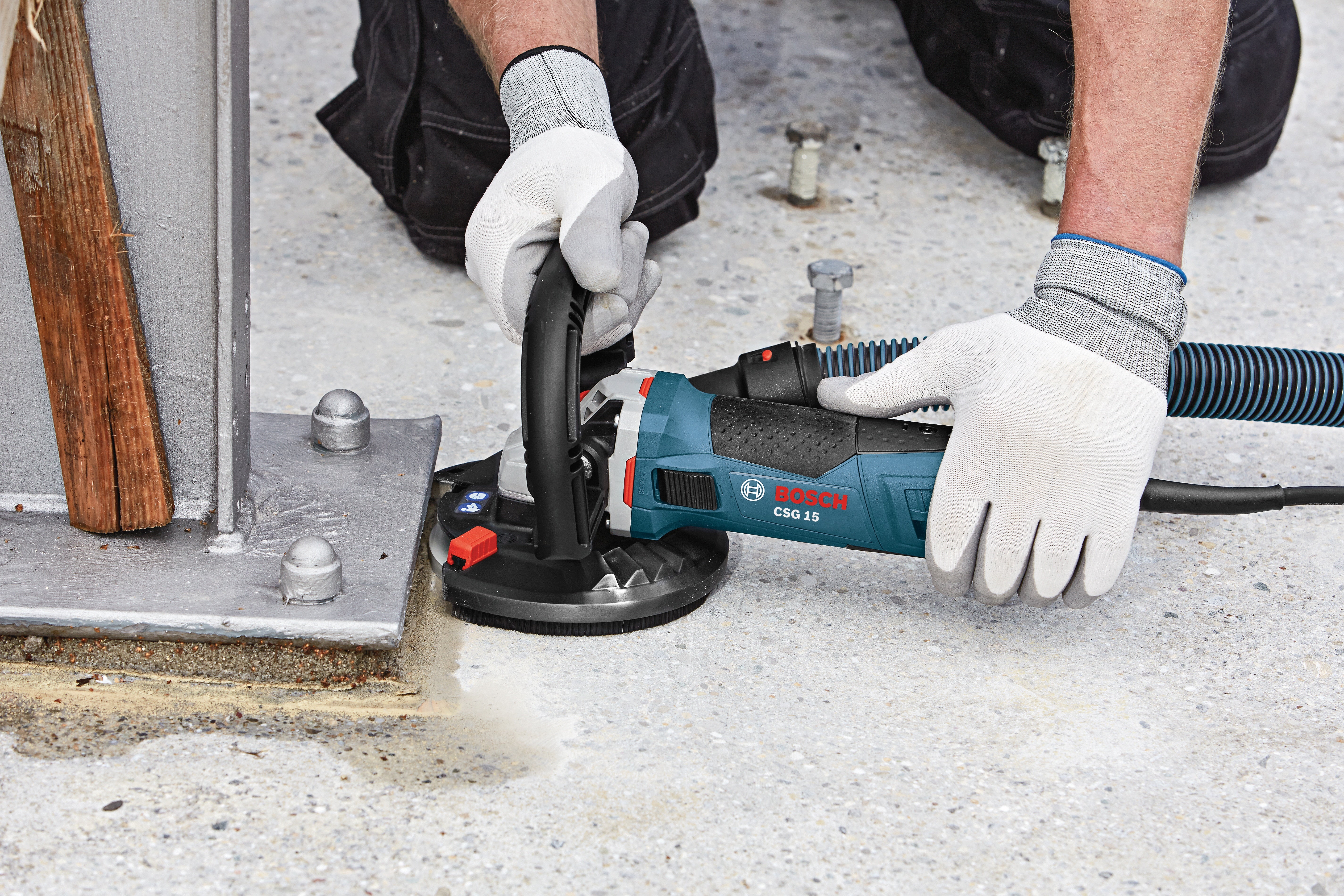 Bosch 5" Concrete Surfacing Grinder w/ Dedicated Dust-Collection Shroud - Image 2