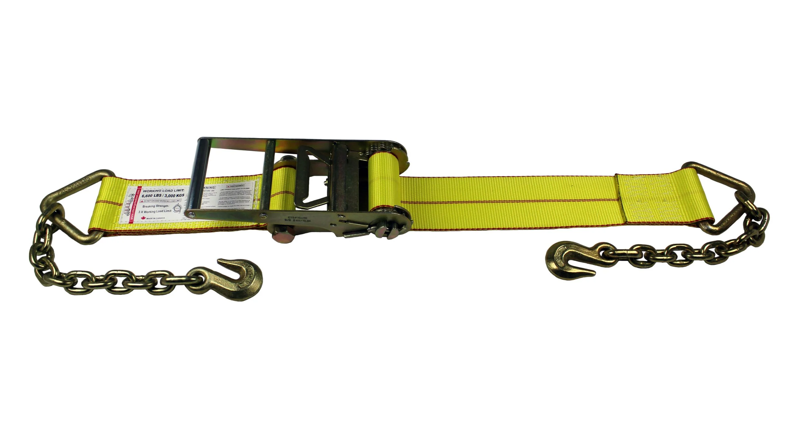 CTS 4" Ratchet Strap w/ 3/8β³ Chain Anchor
