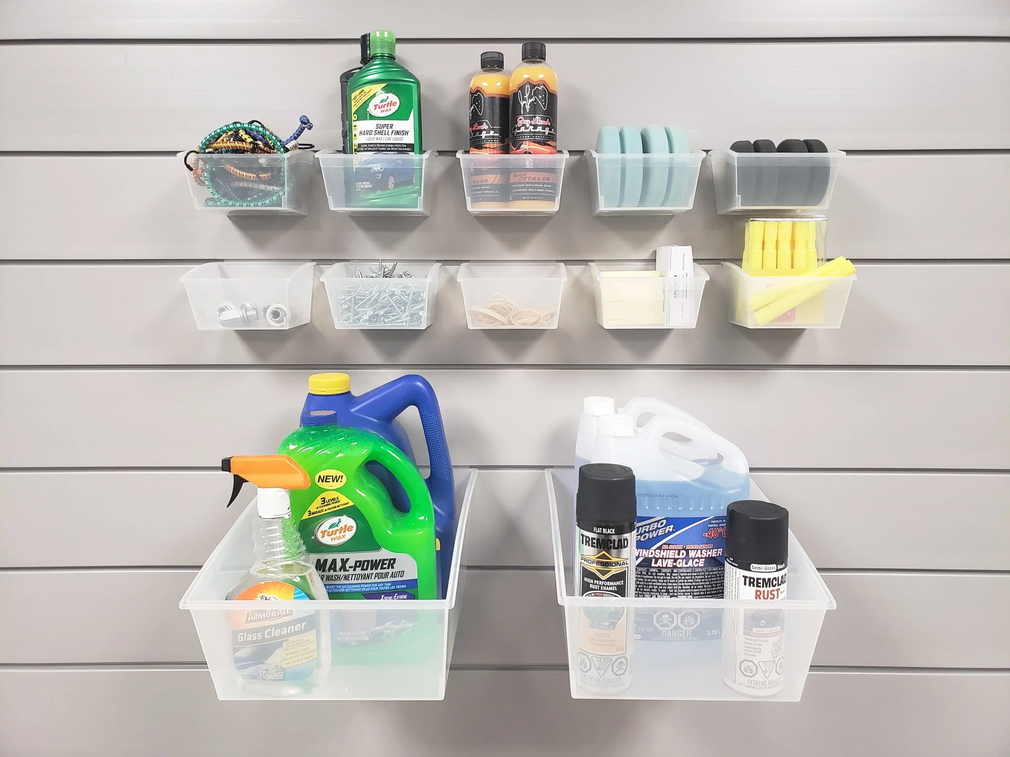 Crownwall 12 Piece Plastic Bin Kit Slatwall Accessory - Image 8