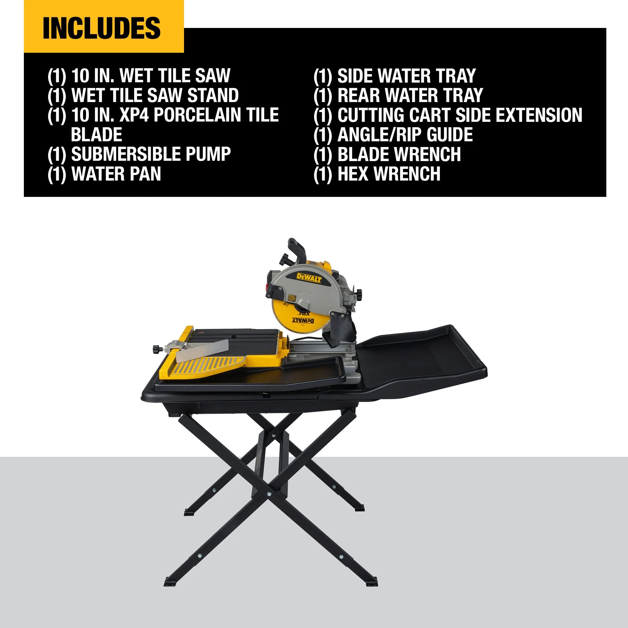 DeWalt 10" Wet Tile Saw With Stand - Image 13