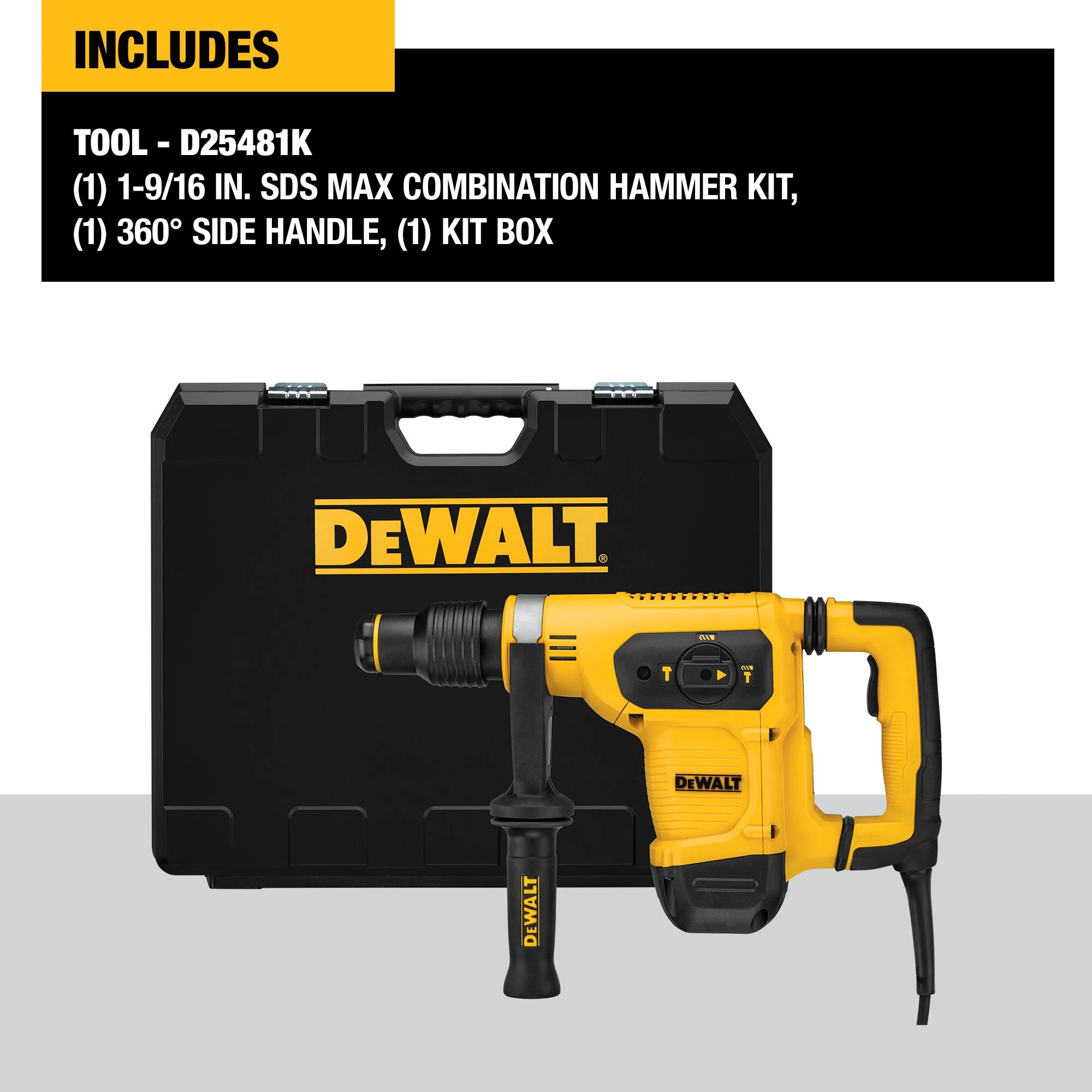 DeWalt 1-9/16" SDS MAX Combination Hammer Kit - Image 4