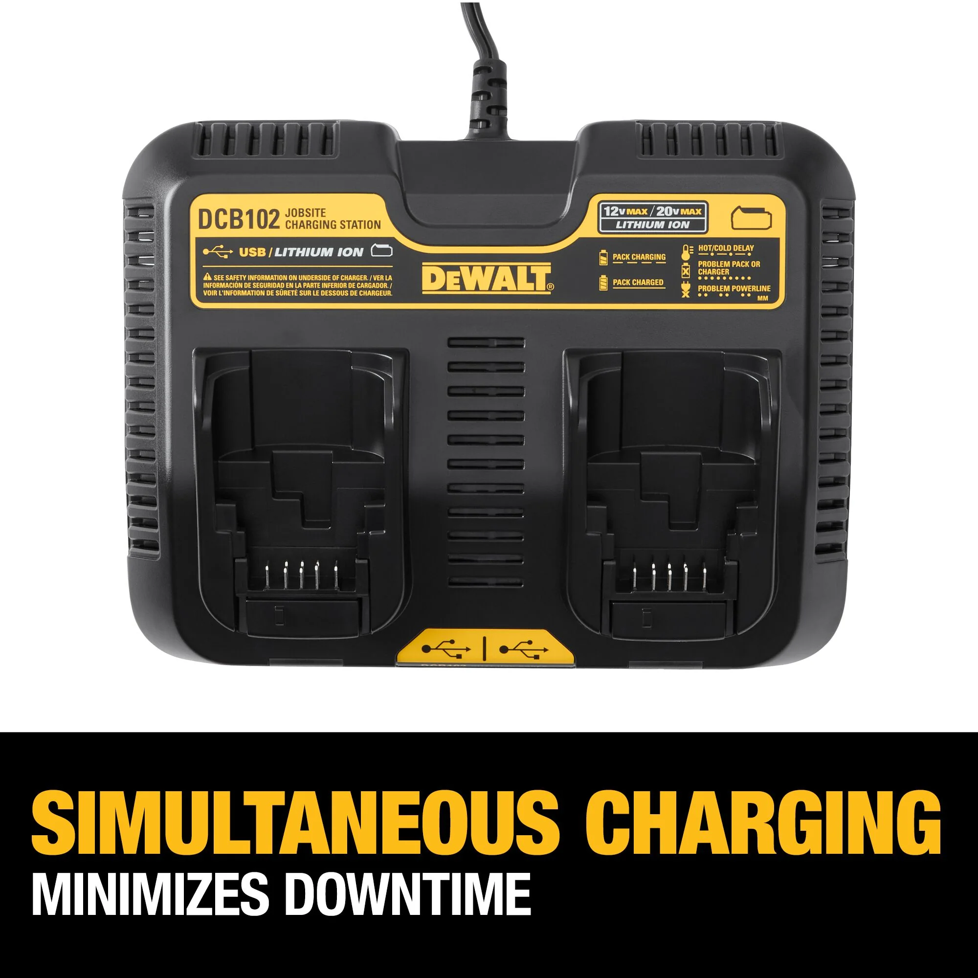 DeWalt Jobsite Charging Station & Battery Kit - Image 8