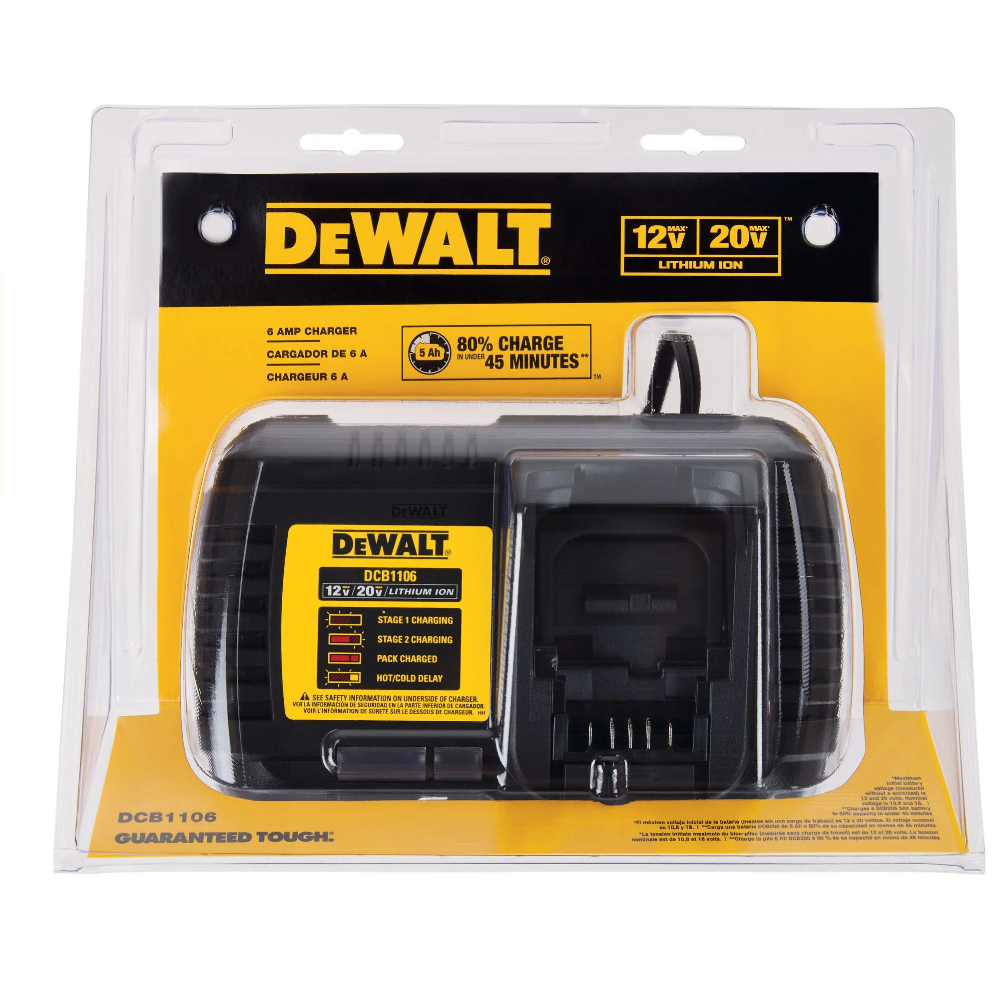 DeWalt 12V/20V 6A Battery Charger - Image 3