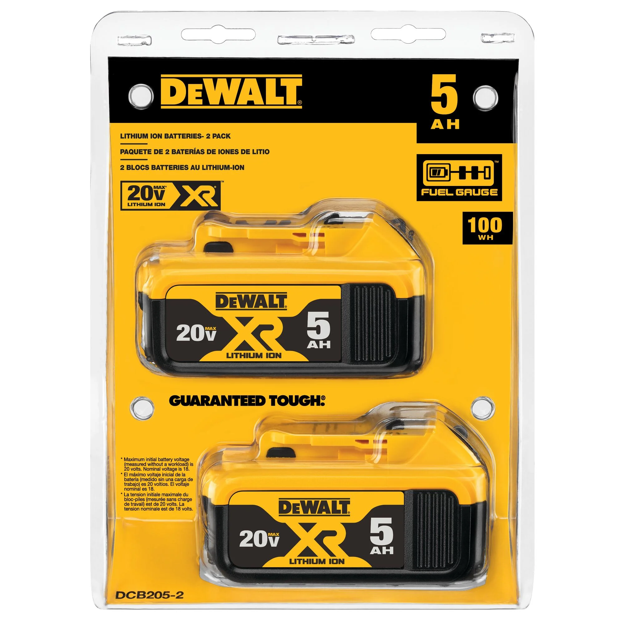 DeWalt 2PK 20V MAX Li-Ion Battery - 5.0Ah - Image 3