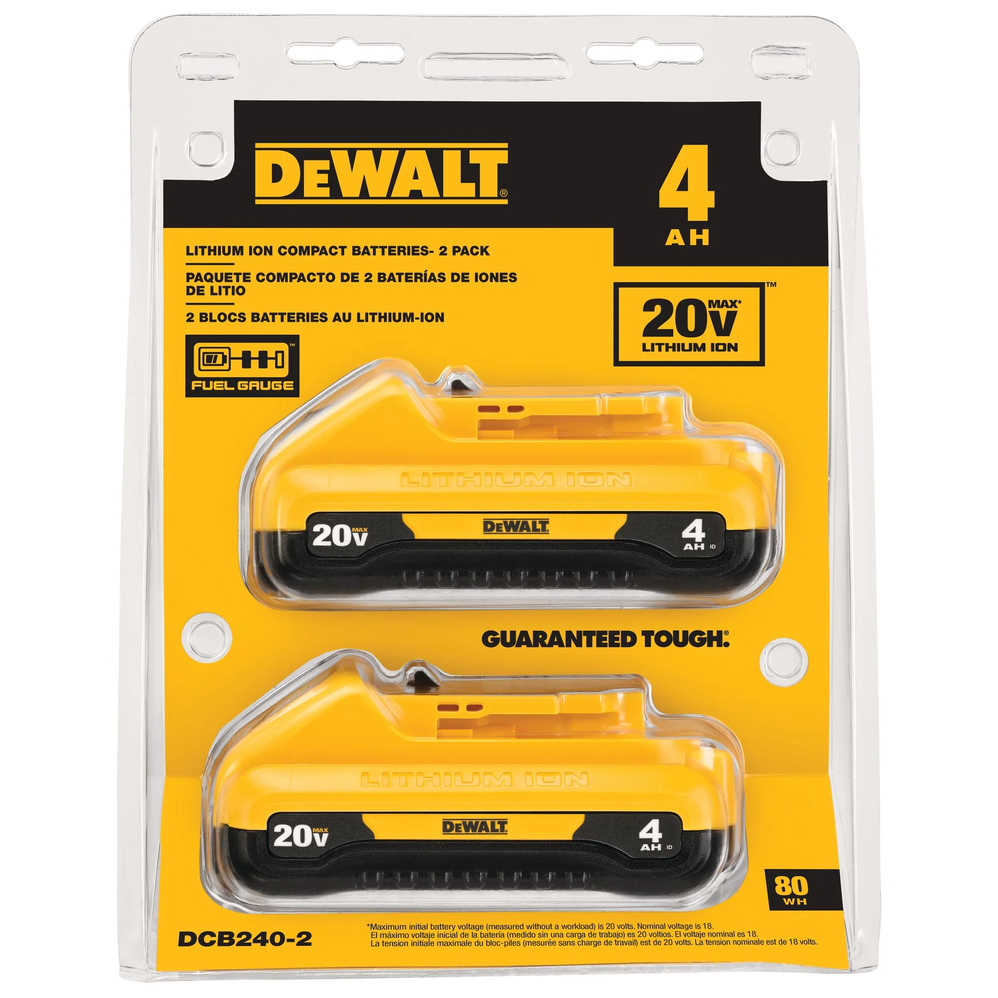 Dewalt 2PK 20V Max XR Compact Li-ion Battery - 4.0Ah - Image 9