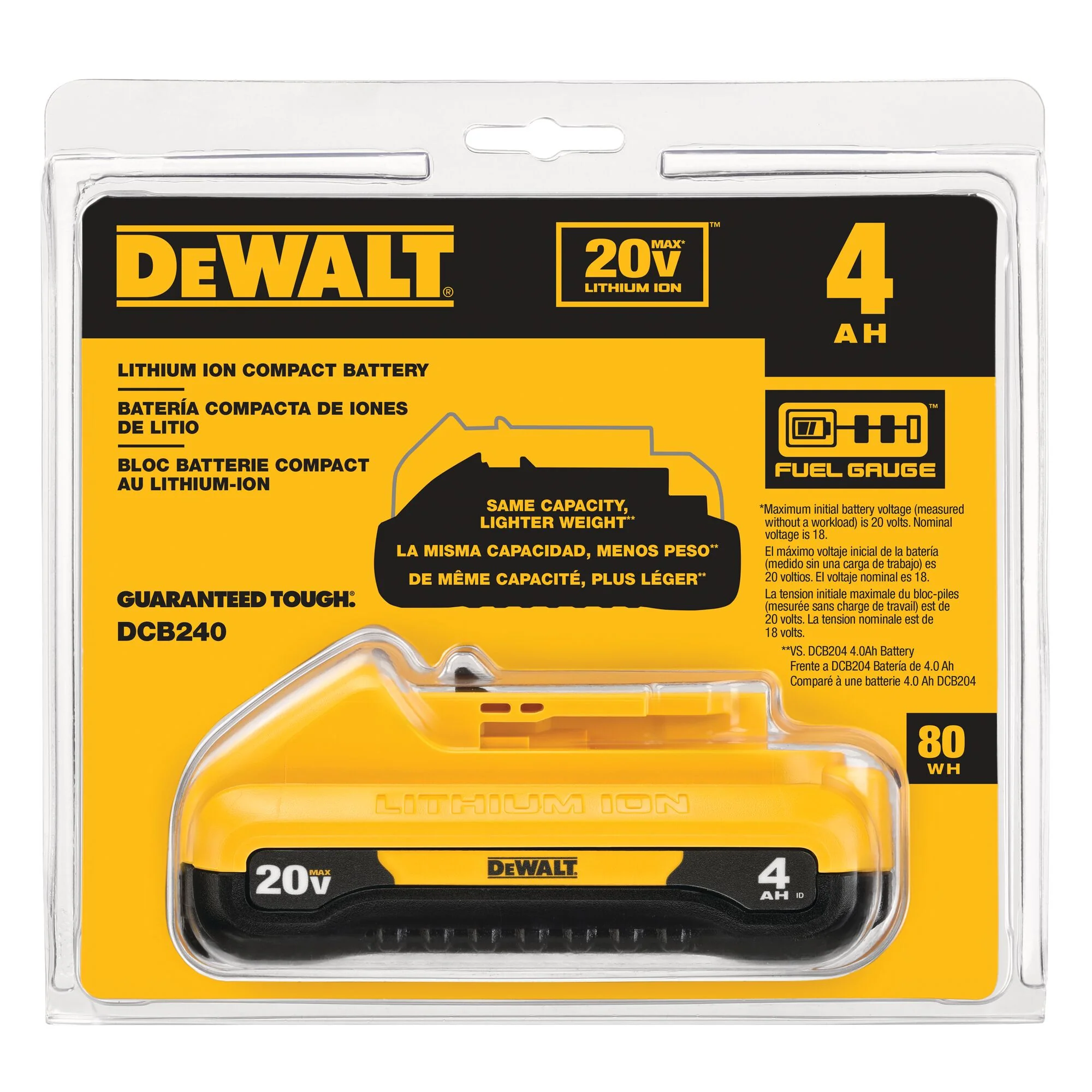 Dewalt 20V MAX Compact Li-ion Battery - 4.0Ah - Image 8