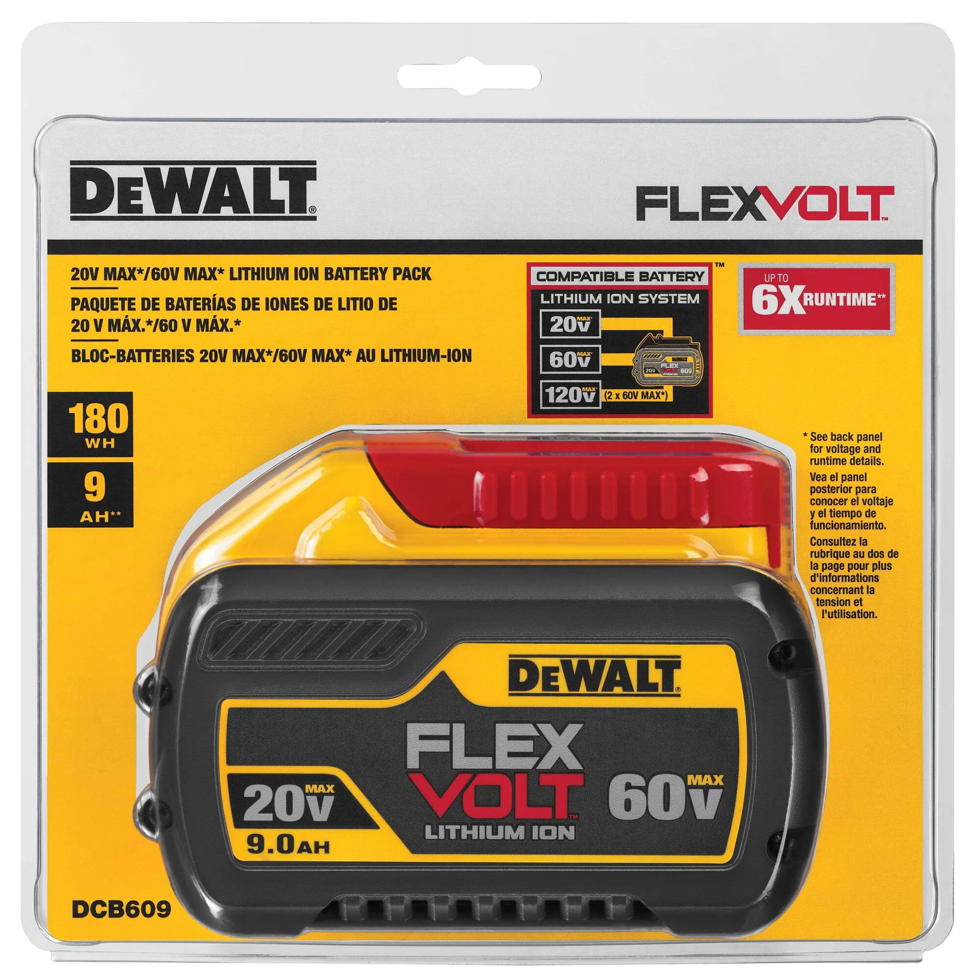 DeWalt 60V MAX FLEXVOLT Battery - 9.0Ah - Image 9