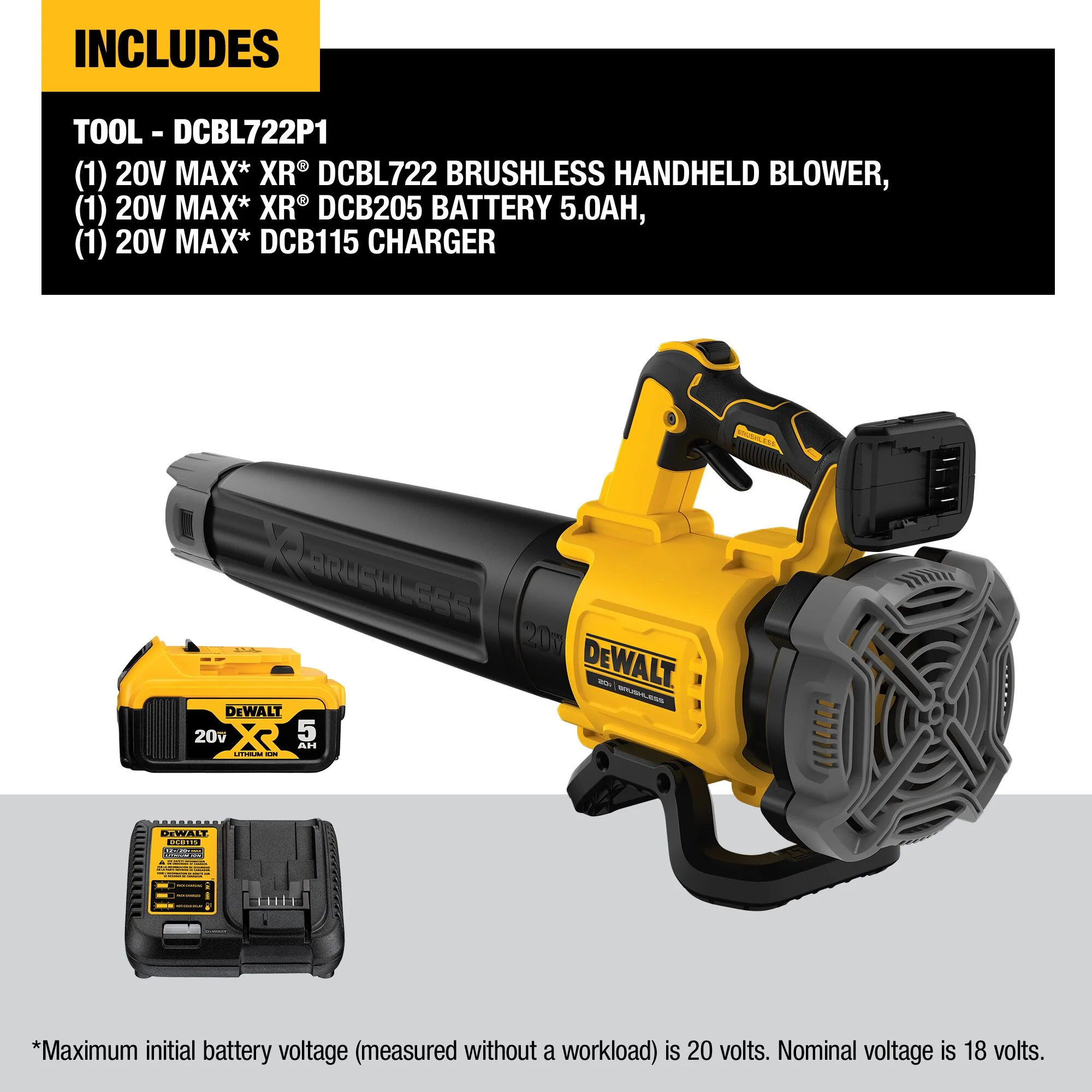 DeWalt 20V MAX XR® Brushless Cordless Handheld Blower Kit - Image 17