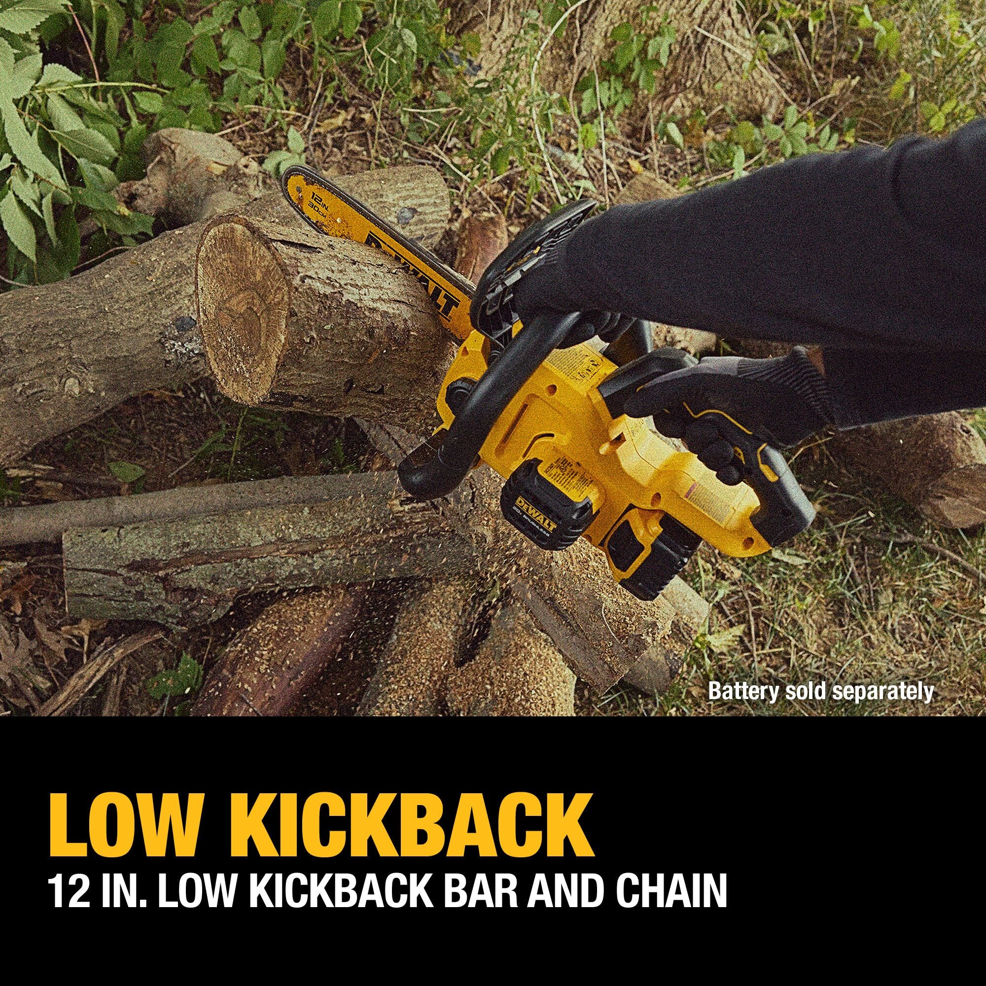 DeWalt 20V MAX 12" Li-ion Brushless Chain Saw - Tool Only - Image 7