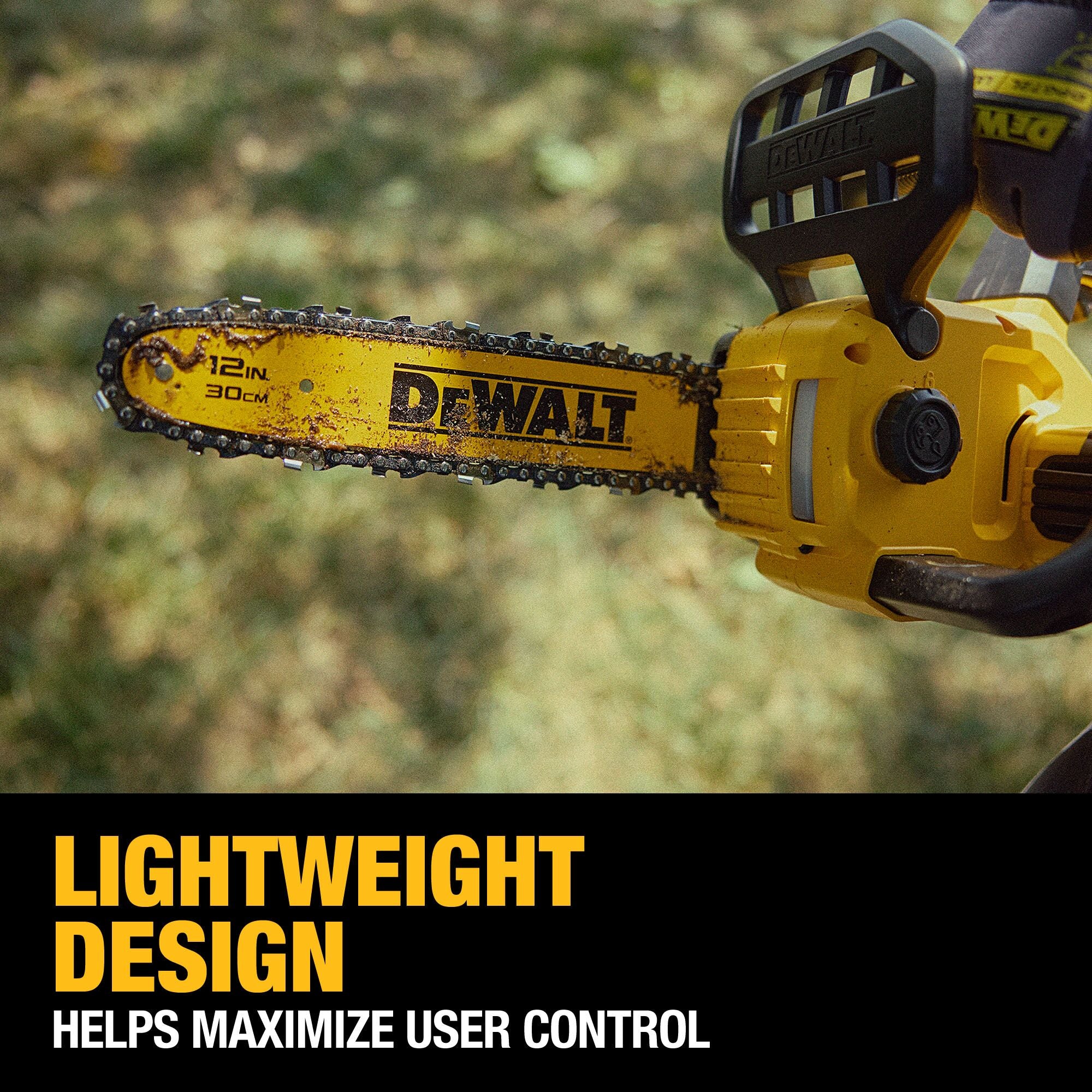 DeWalt 20V MAX 12" Li-ion Brushless Chain Saw - Tool Only - Image 9