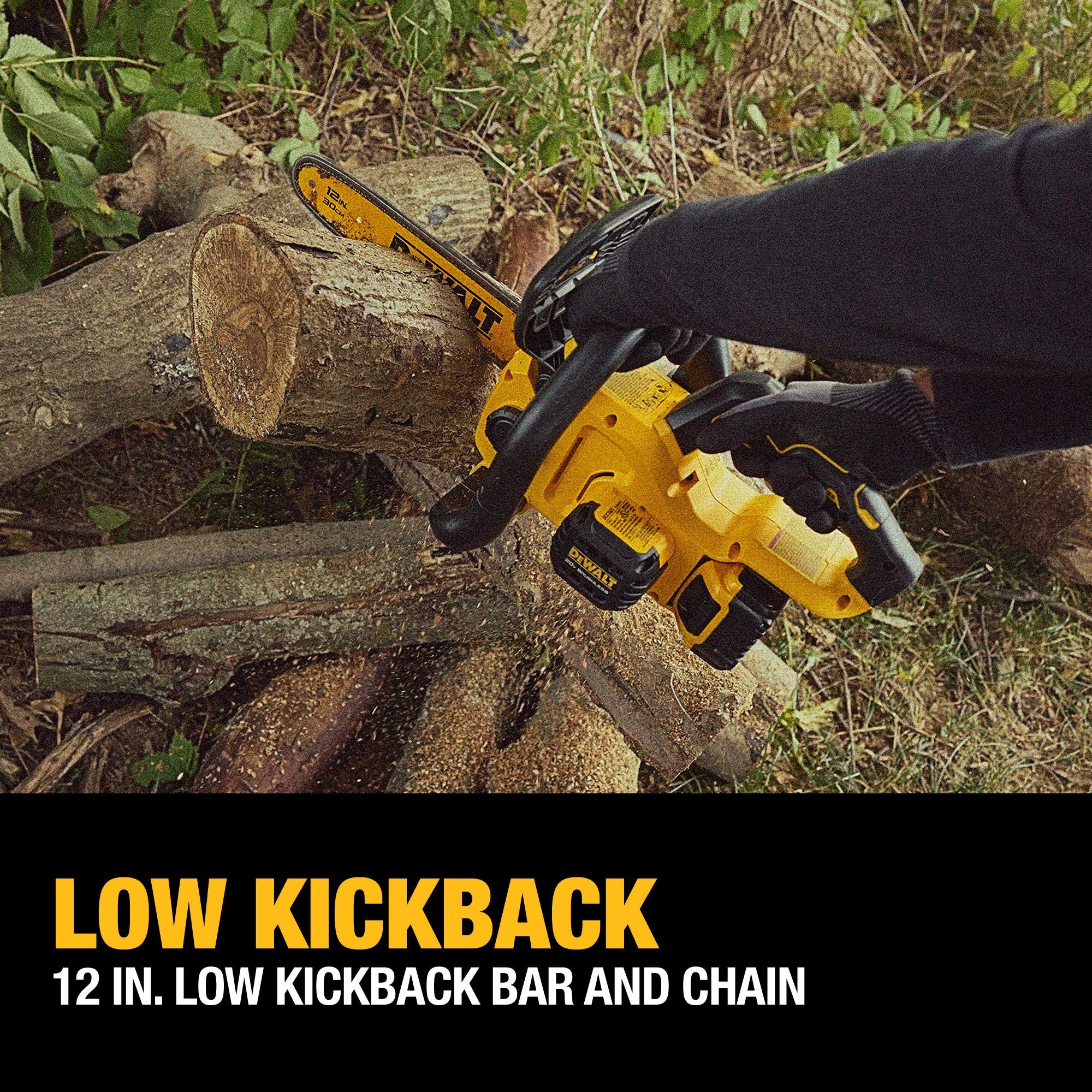 DeWalt 20V MAX 12" Li-ion Brushless Chainsaw Kit - Image 6