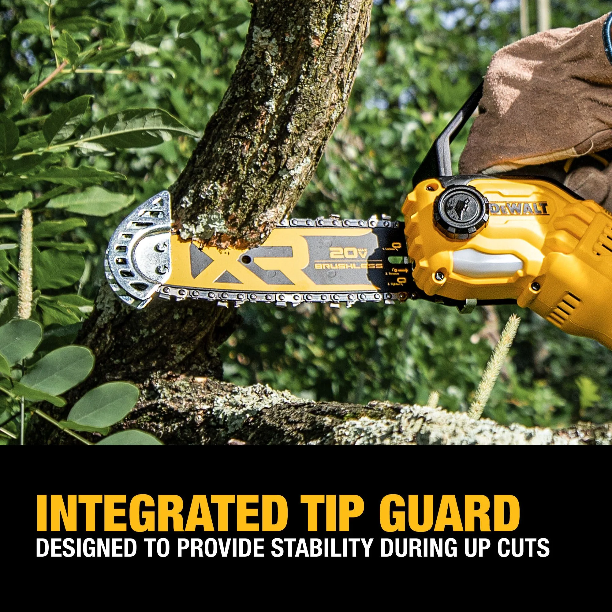 DeWalt 20V MAX XR® 8" Brushless Pruning Chainsaw Kit w/ 3Ah Battery - Image 10