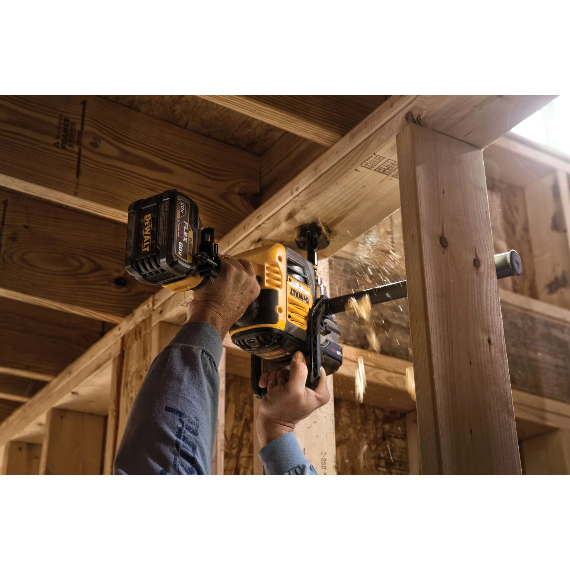 DeWalt 60V MAX FLEXVOLT® VSR Stud & Joist Drill Kit - 1 Battery - Image 15